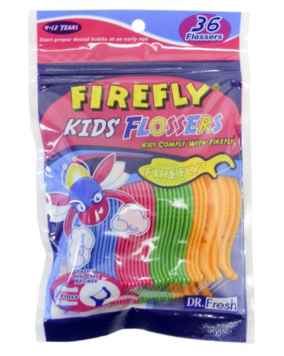 Dr. Fresh Firefly Kid's Flossers 36 ea