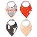 Comfy Care Baby Bandana Bibs for Drooling and Teething, Unisex 4 Pack Gift Set for Boys &Girls, Absorbent Organic Cotton for Cute Baby