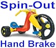 The Original Big Wheel "Spin-Out" Racer 16" Trike w/ Hand Brake