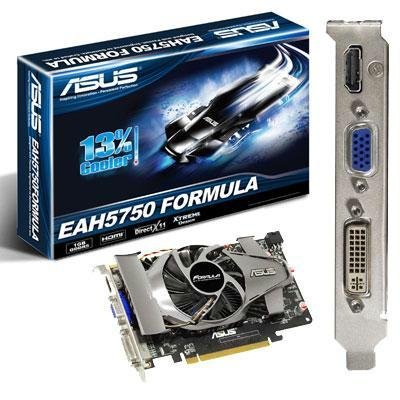 Asus ATI Radeon Formula HD5750 1 GB DDR5 DVI/HDMI PCI-Express Video Card EAH5750 FORMULA/2DI/1GD5