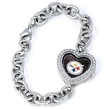 Ladies NFL Pittsburgh Steelers Heart Watch