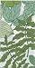 Ideal Home Range Petala, White Green Guest Towel,  16-Count Package (Pack of 6)