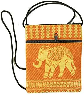 Elephant Patchwork Crossbody Bag 6.2"x5.1" Set 1 Pcs. (Orange)