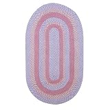 Tadpoles Basics Braided Chenille Rug - Pink/Lavender/Ivory
