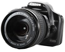 Canon EOS 450D SLR-Digitalkamera (12 Megapixel, Life View) IS Double Zoom Kit inkl. EF-S 17-85 mm IS USM + EF 70-300 mm IS USM Objektiv