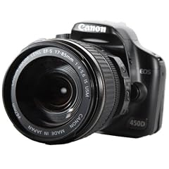 Canon EOS 450D SLR-Digitalkamera (12 Megapixel, Life View) IS Double Zoom Kit inkl. EF‐S 17‐85 mm IS USM + EF 70‐300 mm IS USM Objektiv (bildstabilisiert)