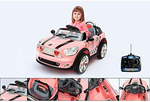 6V electric toy car with remote control - Red electric Mini Cooper for children by Wonderkid
