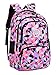 Fanci Geometric Prints Primary School Student Satchel Backpack For Girls Waterproof Preppy Schoolbag