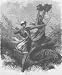 BENIN:Amazons of Benin in battle,antique print,1891