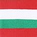 HDE Women's Extra Long Striped Socks Over Knee High Opaque Stockings (Red White Green Stripes)