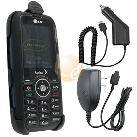EFORCITY HOLSTER + CAR + AC HOME CHARGER FOR SPRINT LG RUMOR SCOOP