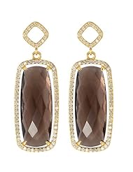 14K Yellow Gold - Halo-Styled Antique Cushion-Shaped Dangle Earrings