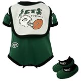 Reebok New York Jets Green Newborn Mesh Bib & Booties Set