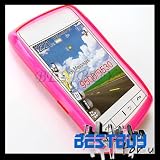 Edelectronic PINK crystal Back soft case cover skin for Blackberry Thunder 9530 Storm 9500