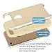 Tekcoo For iPhone 8 Case, Tekcoo For iPhone 7 Sturdy Case, [TDuke] Bumper Protective Cases [Champagne Gold] Shock Absorbing Hard Defender Glossy Finish Cover [Scratch Proof] Plastic Shell & TPU Rubber