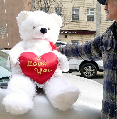 51xxDq LBAL GIANT 44 BIG, SOFT TEDDY BEAR HOLDING PLUSH RED HEART EMBROIDERED WITH THE WORDS I LOVE YOU