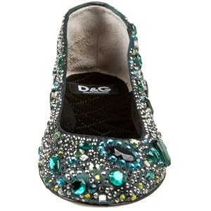 D&G Dolce & Gabbana Women's DS1756-E4758 Studded Ballet Flat