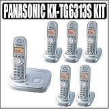  : Panasonic KX-TG6313S DECT 6.0 Expandable Telephone System With 3 Handsets Plus 3 Additional Handsets Total Of 6 - Panasonic AKXTG6313SK1