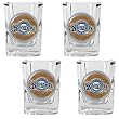 Milwaukee Brewers MLB 4pc Square Shot Glass Set by Great American Products