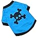 Binmer(TM)Dog Clothes New Cute Dog Pet Cat Spring Summer Pet T-Shirt Clothes Puppy Clothing (Blue, M)