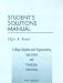 Books : College Algebra and Trigonometry Third Edition and Precalculus Third Edition Student's Solutions Manual