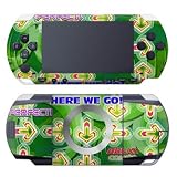 Dance Arcade Green Design Decorative Protector Skin Decal Sticker for PSP