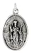 Sterling Silver St. Ignatius Medal 15/16 X 5/8 (24 mm X 16 mm).