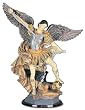 Bareggio Collection - Statue - Saint Michael - Poly Resin Statues on Dark Base - 8in.