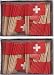 2 Boxes of Mini Switzerland Toothpick Flags, 200 Small Mini Swiss Flag Cupcake Toothpicks or Cocktail Sticks & Picks