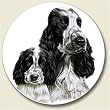 AutoCoaster ~ English Cocker Spaniel ~ Tile Drink Coaster for car cupholder -...