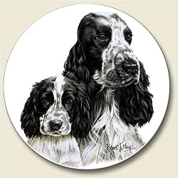 English Cocker Spaniel Coaster, Single Coaster for Your Car