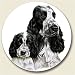 English Cocker Spaniel Stone Auto Car Coaster (1)