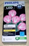 51xxfxQTylL. SL160  Philips 60ct. LED Smooth Sphere String Lights   Pink Bulbs