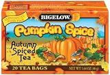 Bigelow Pumpkin Spice Tea, 1.64-Ounce Boxes (Pack of 6)
