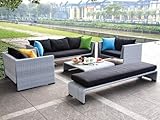 IMAGE OF Modern Outdoor Gray Sofa Patio Set