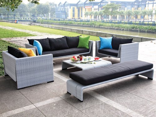 Outdoor Gray Sofa Set