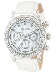 August Steiner Womens AS8018SSW Multifunction Dazzling Strap Watch