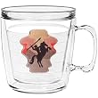 Indian Warrior 12 oz Insulated Coffee Mug, Clear