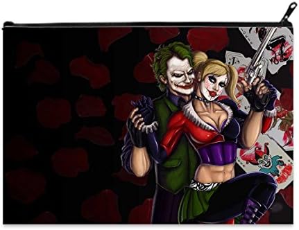 Female XL Size Cosmetic Makeup Bag Coin Purse Pouch Cash Bags With Harley Quinn Art Print