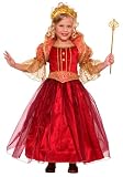Red and Gold Princess Child Costume