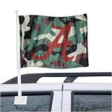 Alabama Crimson Tide Camo Car Flag