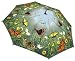 LAMPS BEAUTIFUL Fine Art Rain or Sun Umbrella--Butterflies in Meadow Automatic Push Button Full Size Stick Umbrella--Excellent customer service--see our feedback