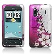 Snap on Hard Shell Case for HTC EVO Design 4G / Hero S / Acquire [Sprint, US Cellular, Alltel] (Flowers & Butterflies - 2D)