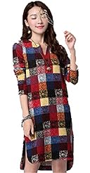 Spring Winter Sweater Cotton/Linen  Dress