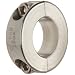 Ruland Two-Piece Clamping Shaft Collar, Stainless Steel 303, Metric
