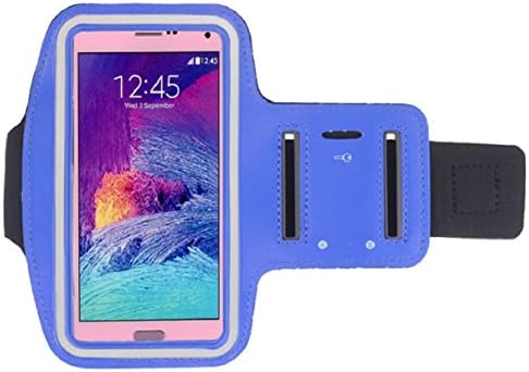 Bessky(TM) Galaxy Note 4 Case!for Samsung Galaxy Note 4 New Sports Gym Armband Arm Band Case (Dark Blue)