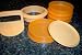 Tupperware 1/3 Pound Hamburger Press + 4 Freezer SET NEW Orange
