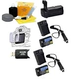 Battery Pack Grip / Vertical Shutter Release for Canon EOS 5D Mark II Digital SLR Camera with (2) LP-E6 Batteries (4000 mAh Total) & (2) AC/DC Quick Battery Charger+ DIGI TECH professional 5 piece cleaning kit + LCD Screen Protector + USB High Speed Flash Reader