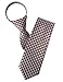H2H Mens Casual Comfortable Zipper Neck Tie Of Various Dot Patterned