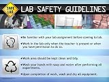 Lab Safety School Poster Series, Set of 8 laminated 18